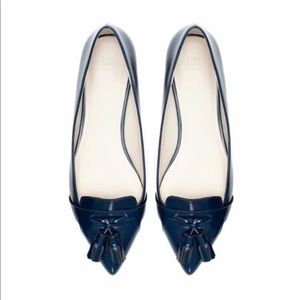 Zara sz 7 pointed moccasin with tassel size 37